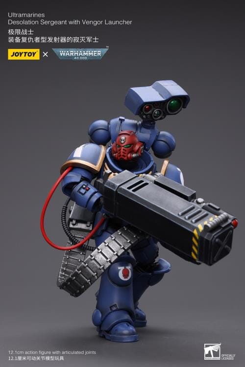 Warhammer 40K Ultramarines Desolation Sergeant with Vengor Launcher 1/18 Scale Figure - Image 6