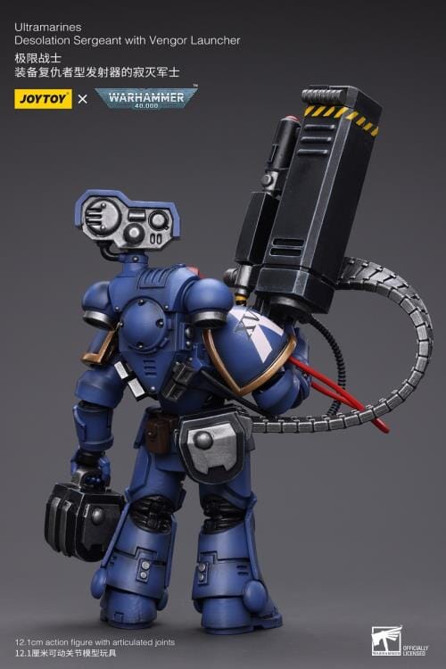 Warhammer 40K Ultramarines Desolation Sergeant with Vengor Launcher 1/18 Scale Figure - Image 7