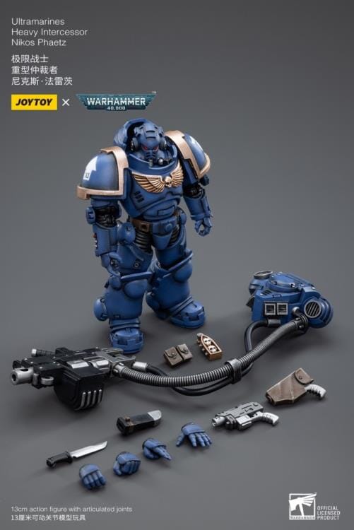 Warhammer 40K Ultramarines Heavy Intercessor Nikos Phaetz 1/18 Scale Figure - Image 8
