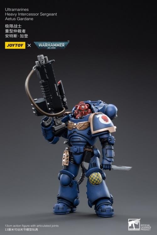 Warhammer 40K Ultramarines Heavy Intercessor Sergeant Aetus Gardane 1/18 Scale Figure - Image 8