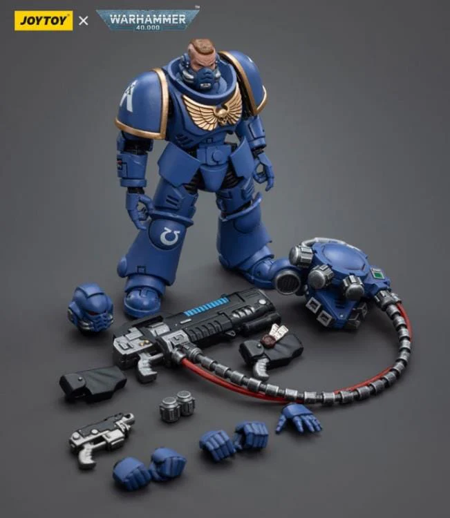 Warhammer 40K Ultramarines Hellblasters Brother Paxor 1/18 Scale Figure - Image 9