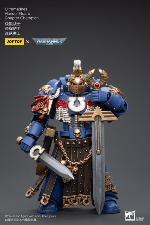 Warhammer 40K Ultramarines Honor Guard Chapter Champion 1/18 Scale Figure - Image 2