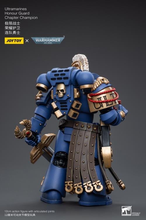 Warhammer 40K Ultramarines Honor Guard Chapter Champion 1/18 Scale Figure - Image 8