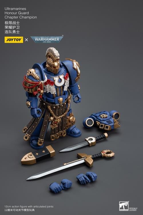 Warhammer 40K Ultramarines Honor Guard Chapter Champion 1/18 Scale Figure - Image 9