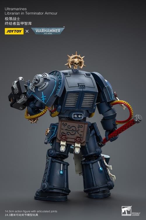 Warhammer 40K Ultramarines Librarian in Terminator Armor 1/18 Scale Action Figure - Image 5