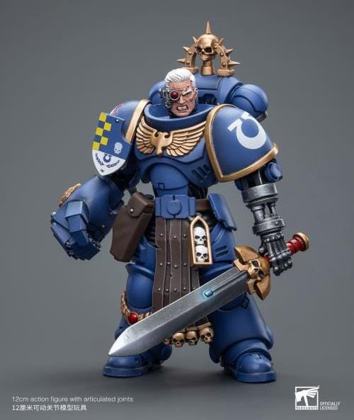 Warhammer 40k Ultramarines Lieutenant with Power Fist 1/18 Scale Figure - Image 3