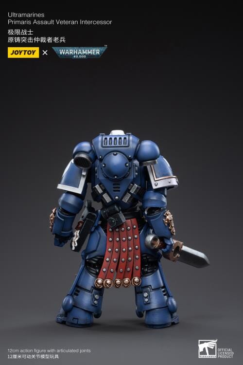 Warhammer 40K Ultramarines Primaris Assault Veteran Intercessor 1/18 Scale Figure - Image 7