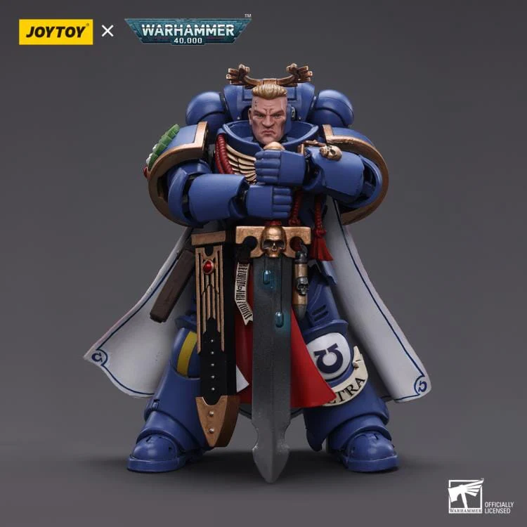 Warhammer 40K Ultramarines Primaris Captain (Power Sword and Plasma Pistol) 1/18 Scale Figure - Image 2
