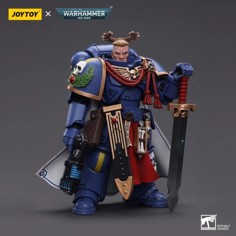 Warhammer 40K Ultramarines Primaris Captain (Power Sword and Plasma Pistol) 1/18 Scale Figure - Image 4
