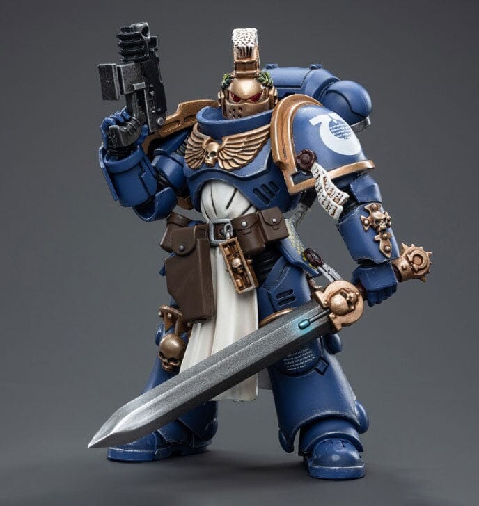 Warhammer 40K Ultramarines Primaris Company Champion Brother Parnaeus 1/18 Scale Figure - Image 3
