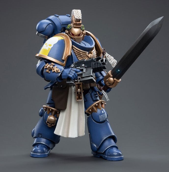 Warhammer 40K Ultramarines Primaris Company Champion Brother Parnaeus 1/18 Scale Figure - Image 5