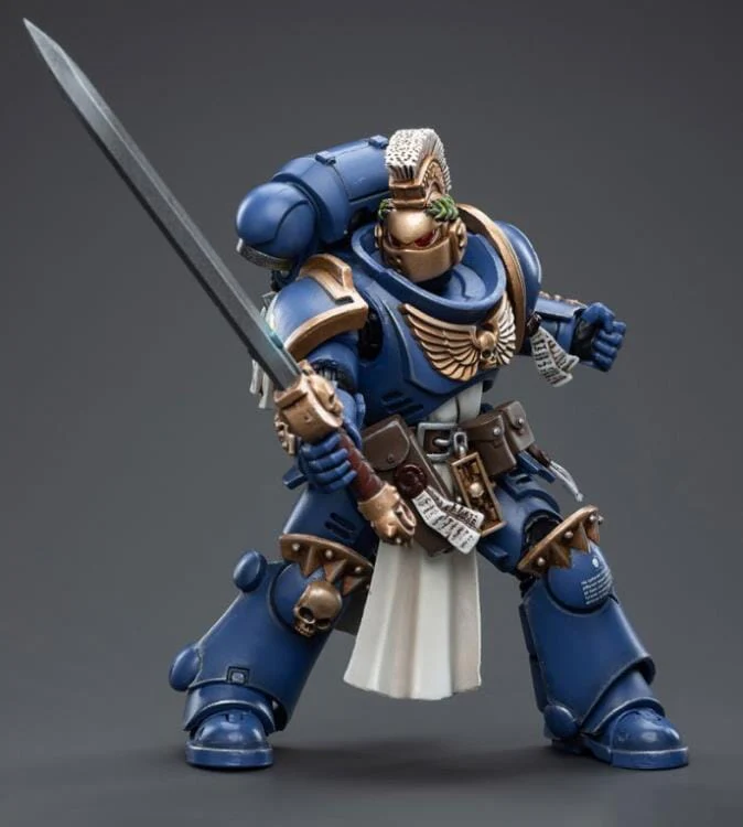 Warhammer 40K Ultramarines Primaris Company Champion Brother Parnaeus 1/18 Scale Figure - Image 7