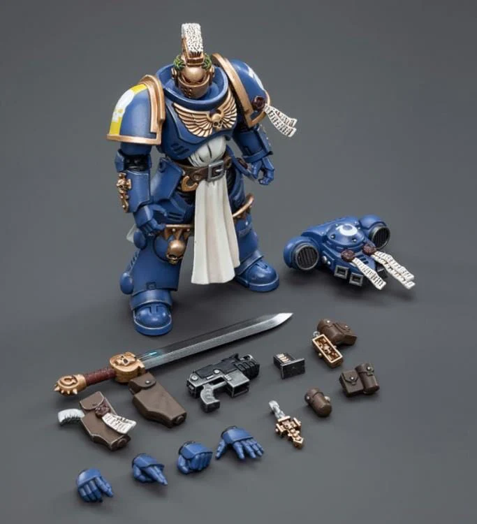 Warhammer 40K Ultramarines Primaris Company Champion Brother Parnaeus 1/18 Scale Figure - Image 9