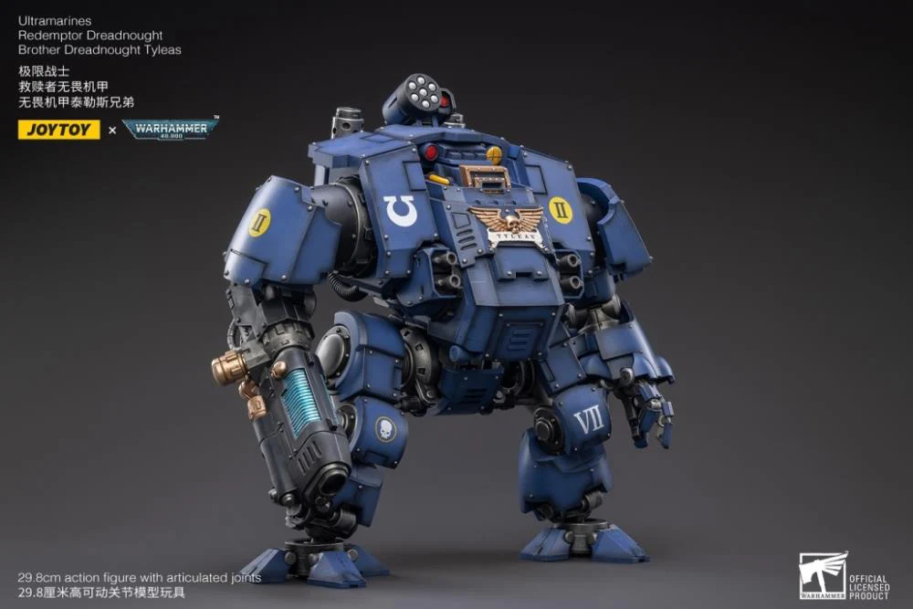 Warhammer 40K Ultramarines Redemptor Dreadnought Brother Tyleas 1/18 Scale Action Figure (Reissue) - Image 3