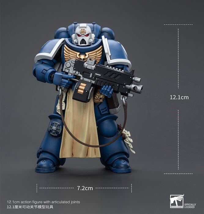 Warhammer 40K Ultramarines Sternguard Veteran with Auto Bolt Rifle 1/18 Scale Action Figure - Image 9