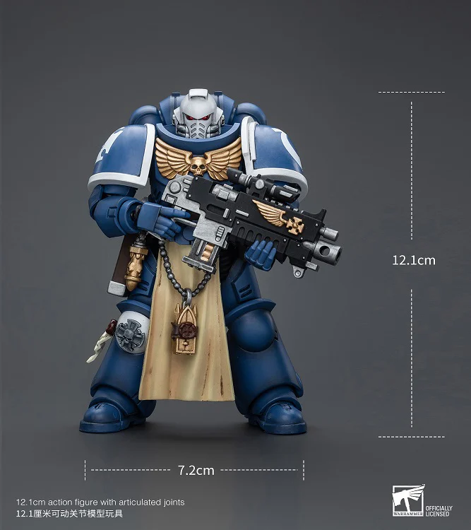 Warhammer 40K Ultramarines Sternguard Veteran with Bolt Rifle 1/18 Scale Action Figure - Image 10