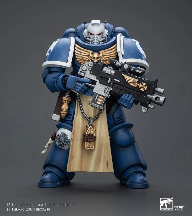 Warhammer 40K Ultramarines Sternguard Veteran with Bolt Rifle 1/18 Scale Action Figure - Image 2