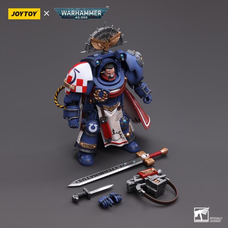Warhammer 40K Ultramarines Terminator Captain 1/18 Scale Figure - Image 6