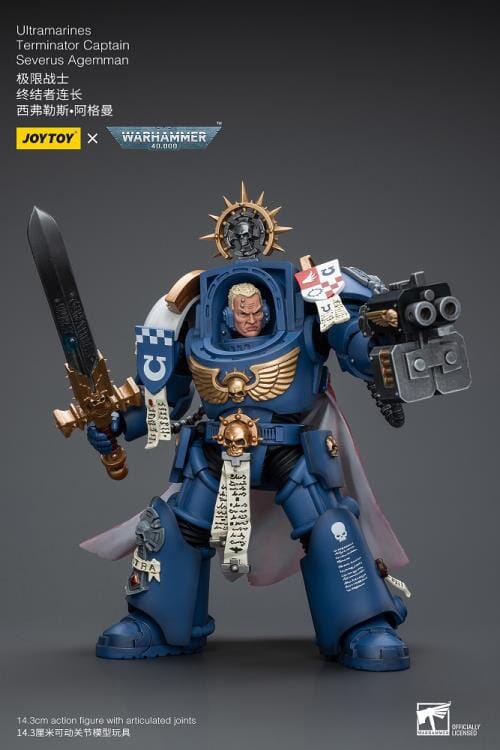 Warhammer 40K Ultramarines Terminator Captain Severus Agemman 1/18 Scale Action Figure - Image 5