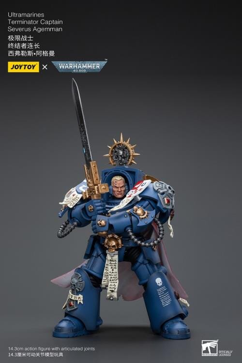 Warhammer 40K Ultramarines Terminator Captain Severus Agemman 1/18 Scale Action Figure - Image 8