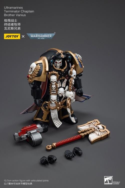 Warhammer 40K Ultramarines Terminator Chaplain Brother Vanius 1/18 Scale Figure - Image 9