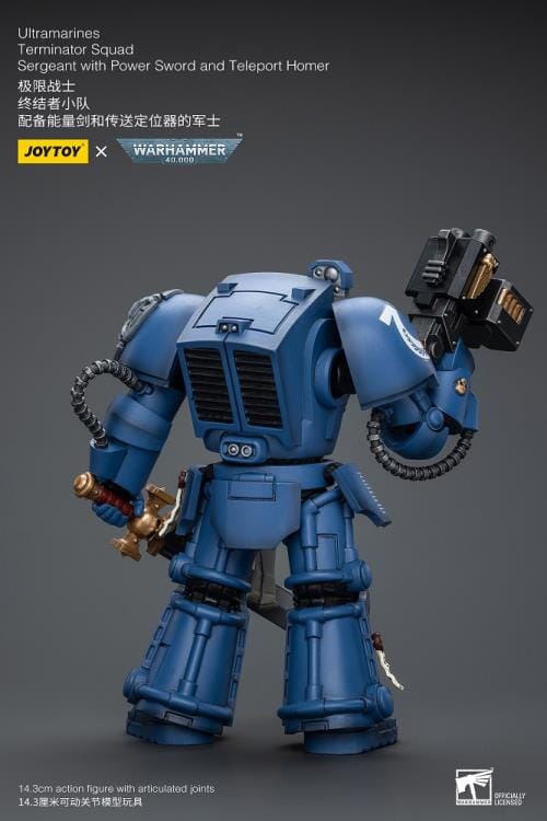 Warhammer 40K Ultramarines Terminator Squad Sergeant with Power Sword and Teleport Homer 1/18 Scale Action Figure - Image 6