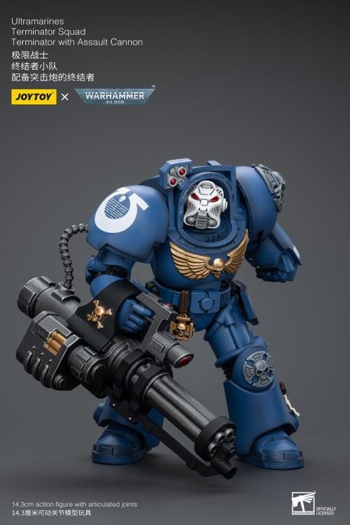 Warhammer 40K Ultramarines Terminator Squad Terminator with Assault Cannon 1/18 Scale Action Figure - Image 5