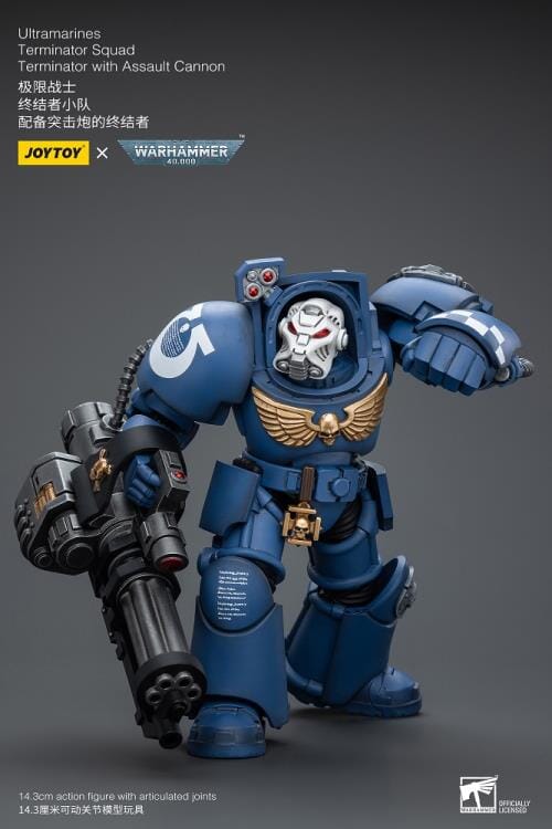Warhammer 40K Ultramarines Terminator Squad Terminator with Assault Cannon 1/18 Scale Action Figure - Image 7