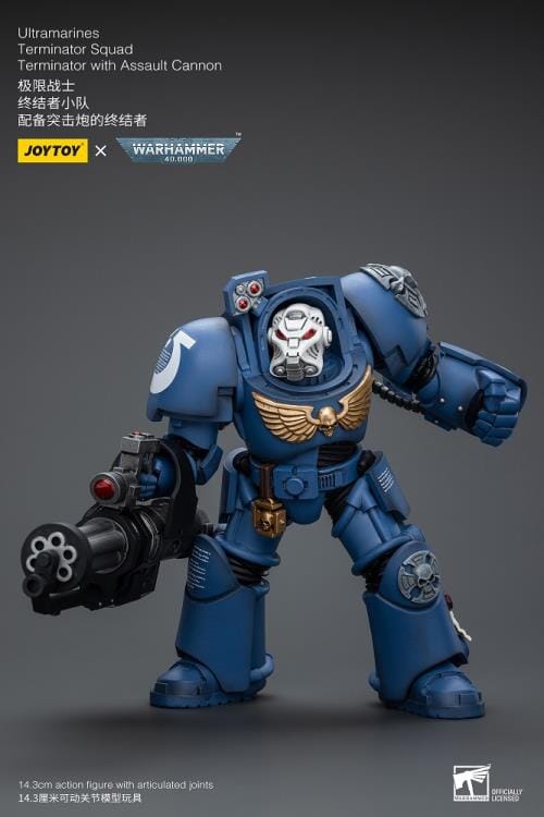 Warhammer 40K Ultramarines Terminator Squad Terminator with Assault Cannon 1/18 Scale Action Figure - Image 8