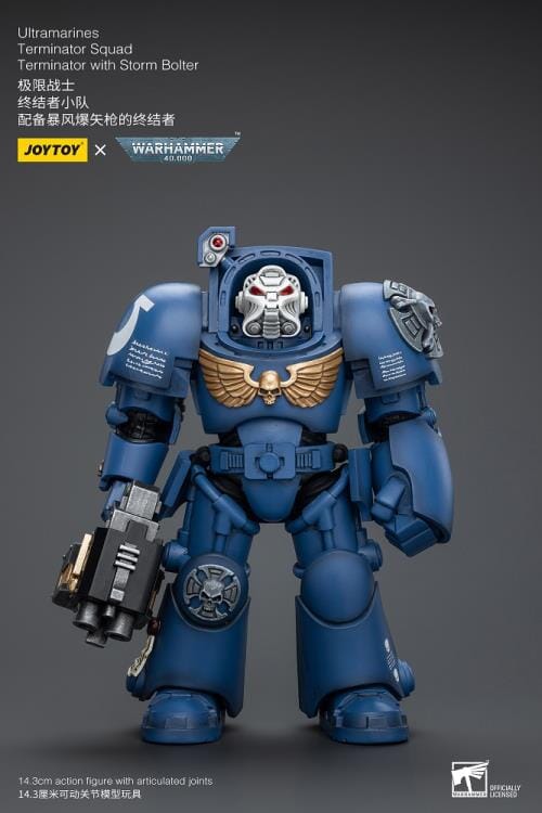 Warhammer 40K Ultramarines Terminator Squad Terminator with Storm Bolter 1/18 Scale Action Figure - Image 2