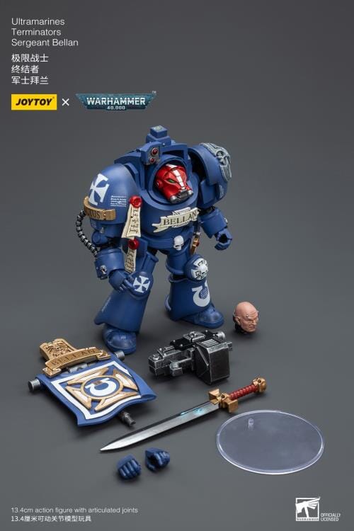 Warhammer 40K Ultramarines Terminators Sergeant Bellan 1/18 Scale Figure - Image 10
