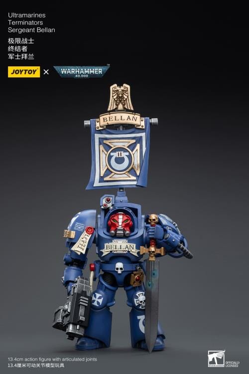 Warhammer 40K Ultramarines Terminators Sergeant Bellan 1/18 Scale Figure - Image 2