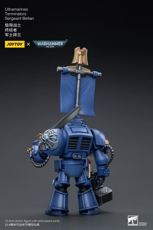 Warhammer 40K Ultramarines Terminators Sergeant Bellan 1/18 Scale Figure - Image 3