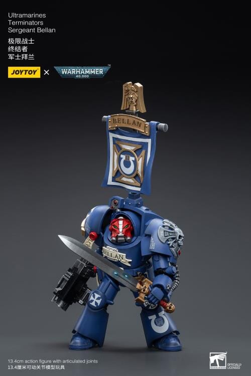 Warhammer 40K Ultramarines Terminators Sergeant Bellan 1/18 Scale Figure - Image 5