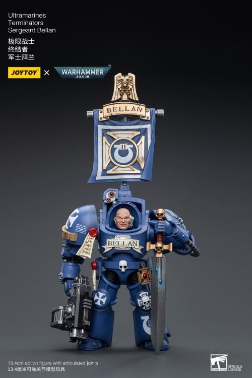 Warhammer 40K Ultramarines Terminators Sergeant Bellan 1/18 Scale Figure - Image 8