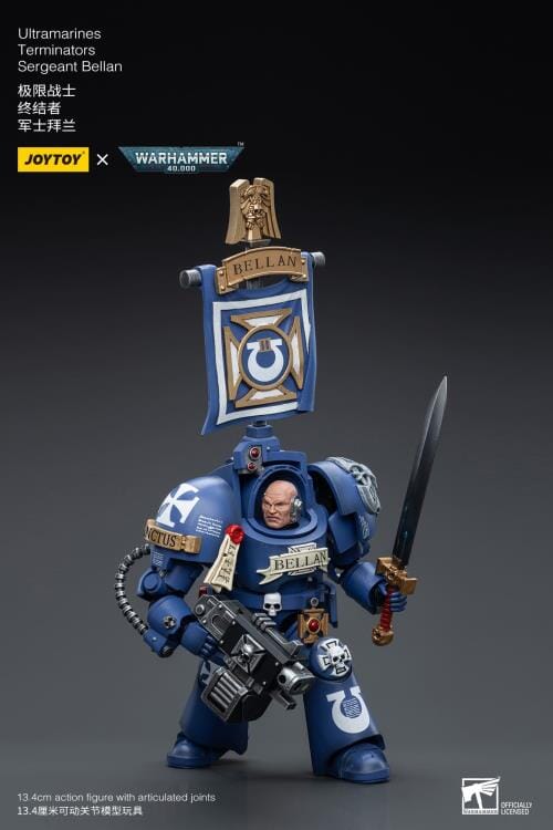 Warhammer 40K Ultramarines Terminators Sergeant Bellan 1/18 Scale Figure - Image 9
