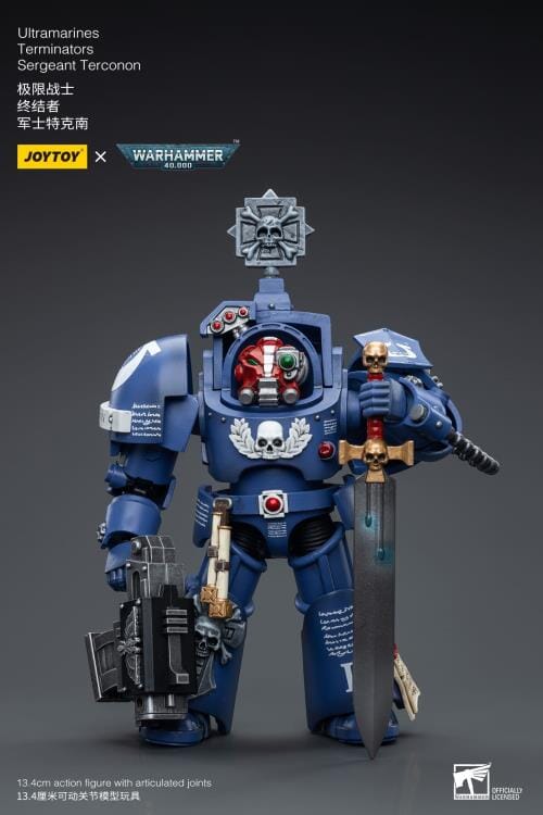 Warhammer 40K Ultramarines Terminators Sergeant Terconon 1/18 Scale Figure - Image 2