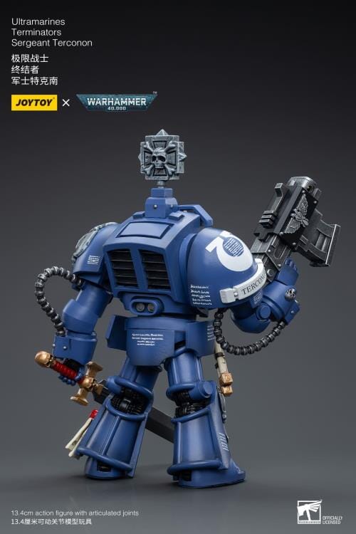 Warhammer 40K Ultramarines Terminators Sergeant Terconon 1/18 Scale Figure - Image 3