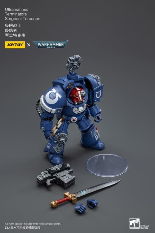 Warhammer 40K Ultramarines Terminators Sergeant Terconon 1/18 Scale Figure - Image 9
