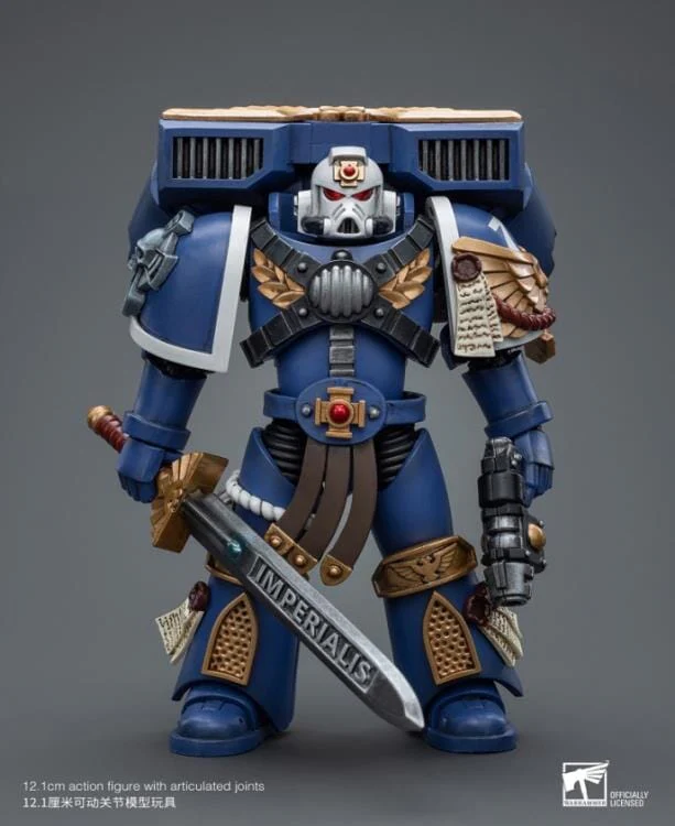 Warhammer 40k Ultramarines Vanguard Veteran Sergeant 1/18 Scale Figure - Image 2