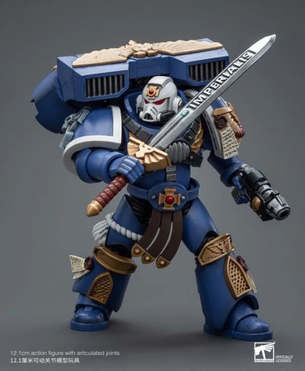 Warhammer 40k Ultramarines Vanguard Veteran Sergeant 1/18 Scale Figure - Image 5
