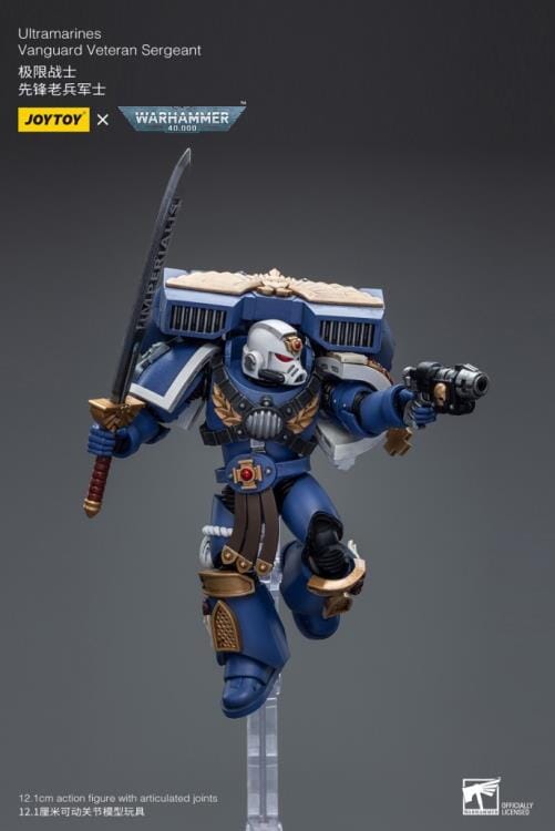 Warhammer 40k Ultramarines Vanguard Veteran Sergeant 1/18 Scale Figure - Image 7