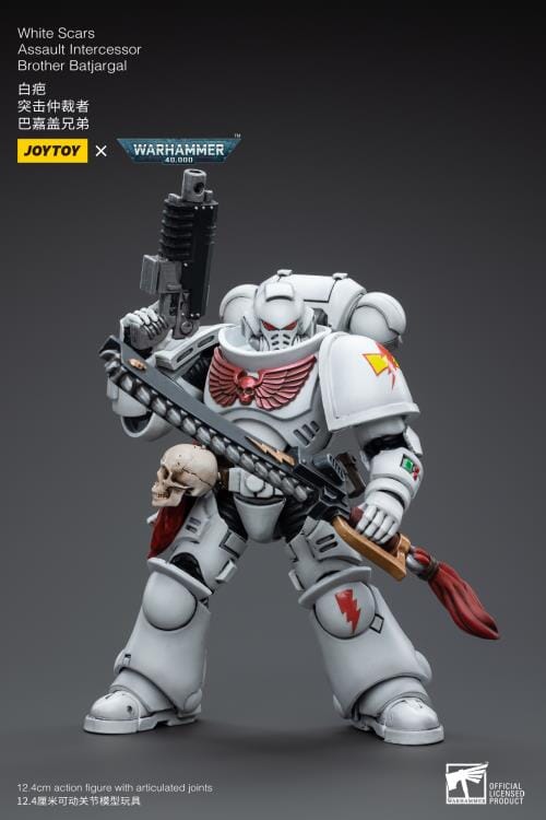 Warhammer 40K White Scars Assault Intercessor Brother Batjargal 1/18 Scale Figure (Reissue) - Image 4