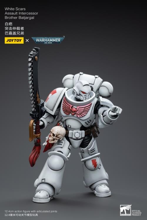 Warhammer 40K White Scars Assault Intercessor Brother Batjargal 1/18 Scale Figure (Reissue) - Image 5