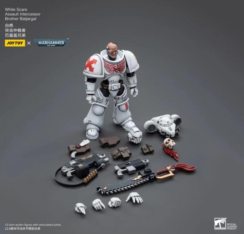 Warhammer 40K White Scars Assault Intercessor Brother Batjargal 1/18 Scale Figure (Reissue) - Image 8