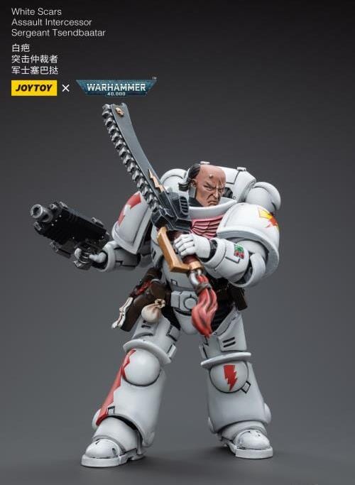 Warhammer 40K White Scars Assault Intercessor Sergeant Tsendbaatar 1/18 Scale Figure - Image 4