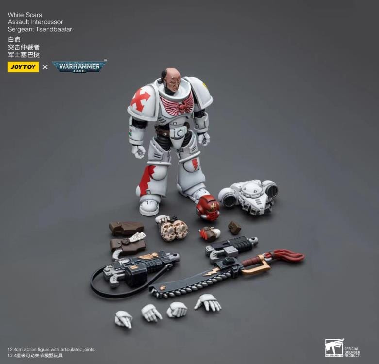 Warhammer 40K White Scars Assault Intercessor Sergeant Tsendbaatar 1/18 Scale Figure - Image 9