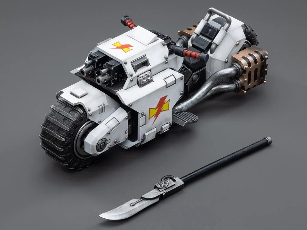 Warhammer 40K White Scars Raider-Pattern Combat Bike 1/18 Scale Vehicle - Image 10