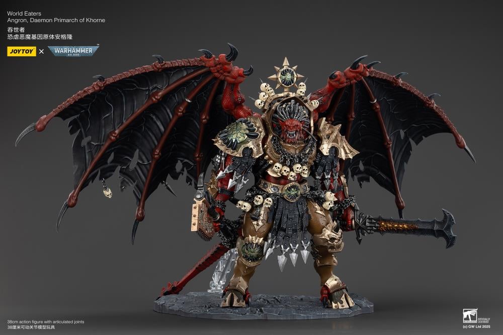 Warhammer 40K World Eaters Angron, Daemon Primarch of Khorne 1/18 Scale Action Figure - Image 12