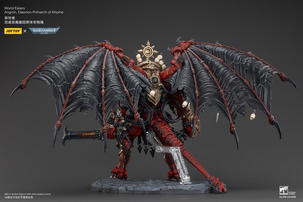 Warhammer 40K World Eaters Angron, Daemon Primarch of Khorne 1/18 Scale Action Figure - Image 14